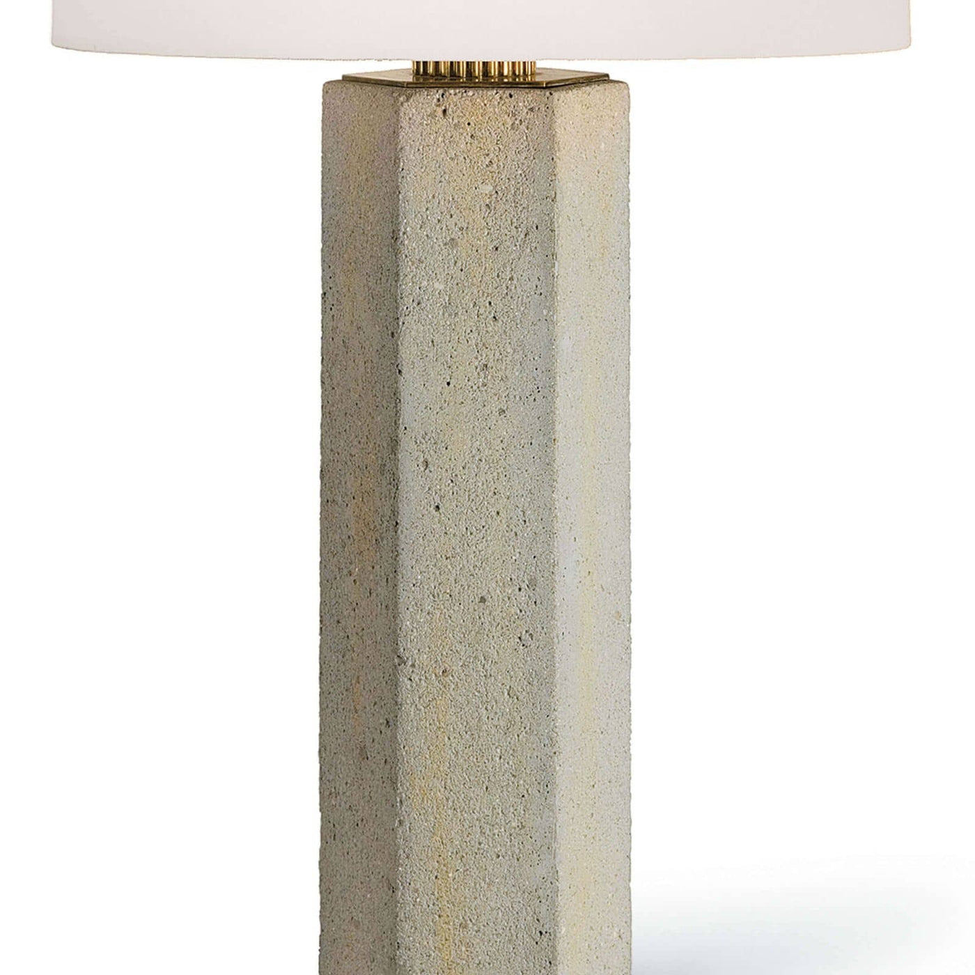 TABLE LAMP HEXAGON COLUMN CONCRETE