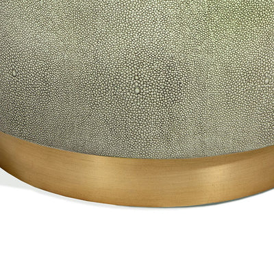 SIDE TABLE ROUND DRUM SHAGREEN