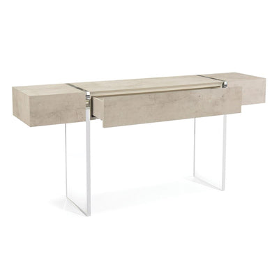 CONSOLE TIZA GESSO WITH ACRYLIC LEGS