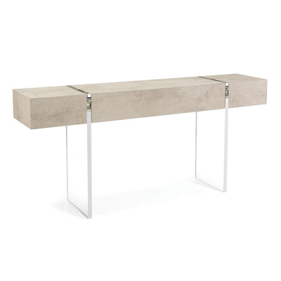 CONSOLE TIZA GESSO WITH ACRYLIC LEGS