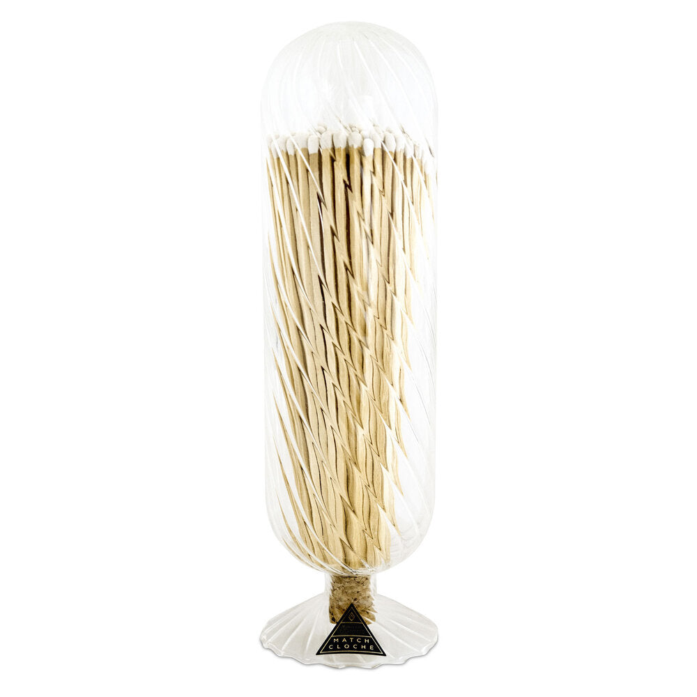 MATCHES FIREPLACE HELIX WHITE CLOCHE