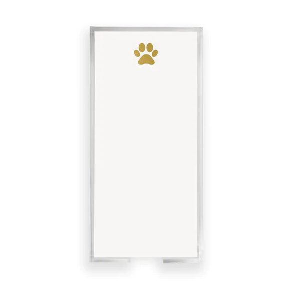 NOTEPAD BUCK GOLD FOIL PAW