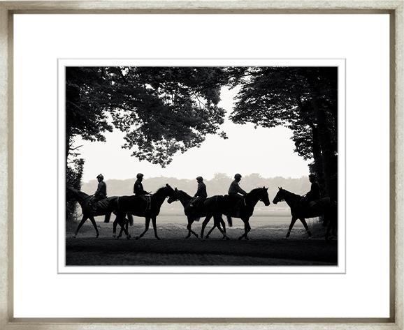 ART PHOTO FIVE RIDERS CHANTILLY HORSE RACING