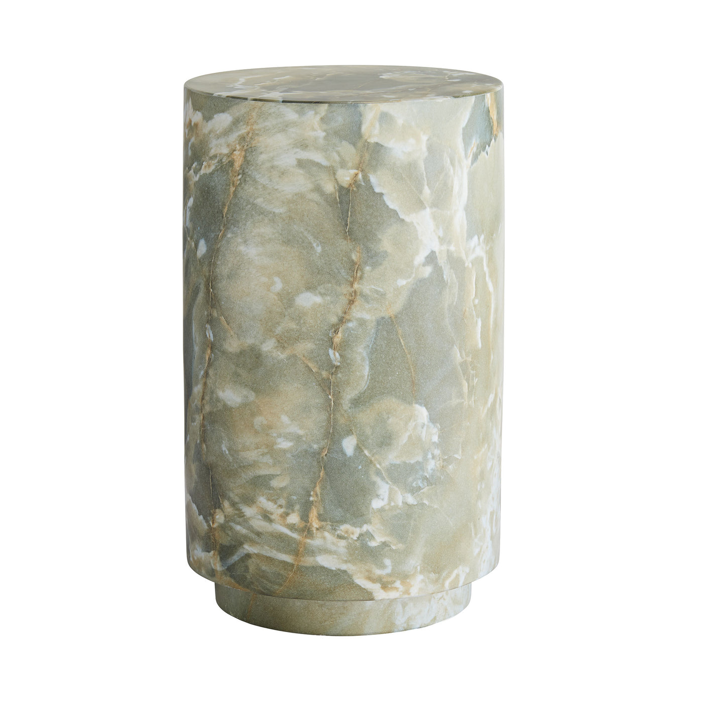 ACCENT TABLE JADE FAUX MARBLE ROUND