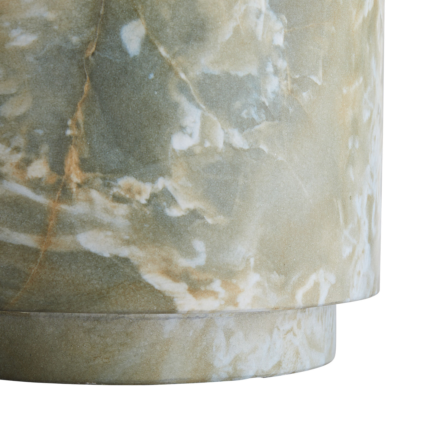 ACCENT TABLE JADE FAUX MARBLE ROUND