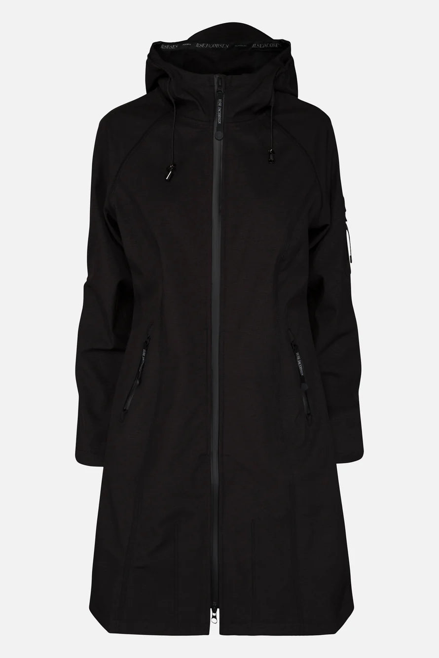 ILSE JACOBSEN RAINCOAT LONG BLACK Available in 4 Sizes