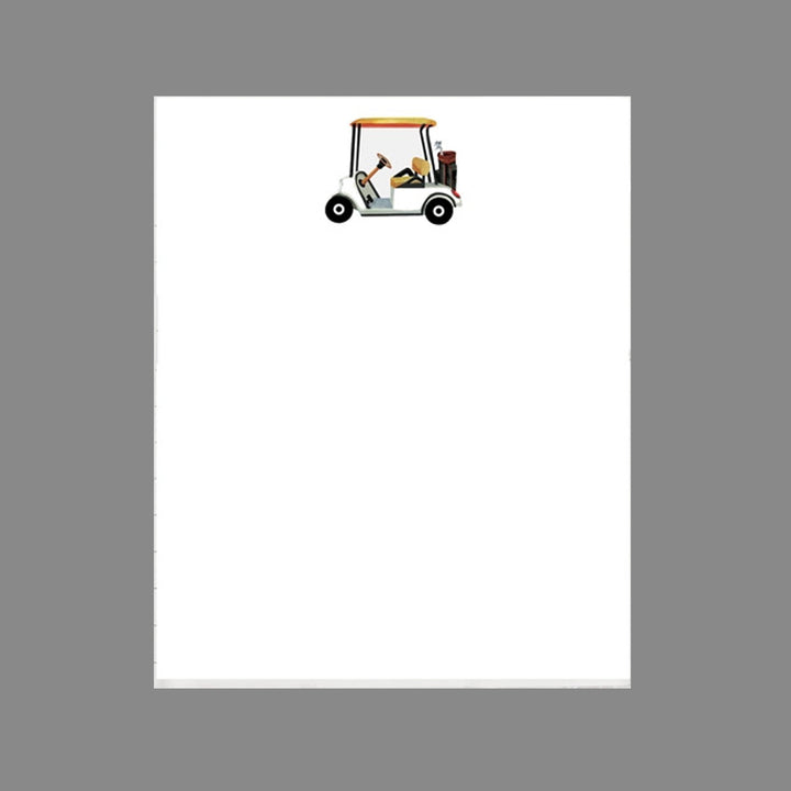 NOTEPAD GOLF CART WITH TRAY