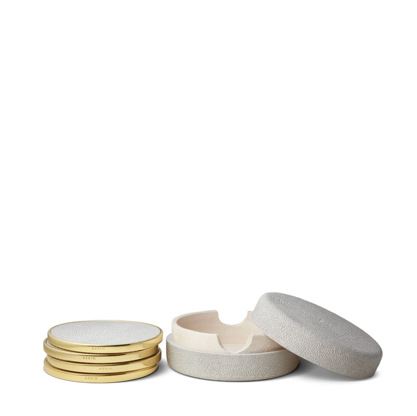 AERIN COASTERS SHAGREEN - SET OF 4 (Available in 3 Colors)