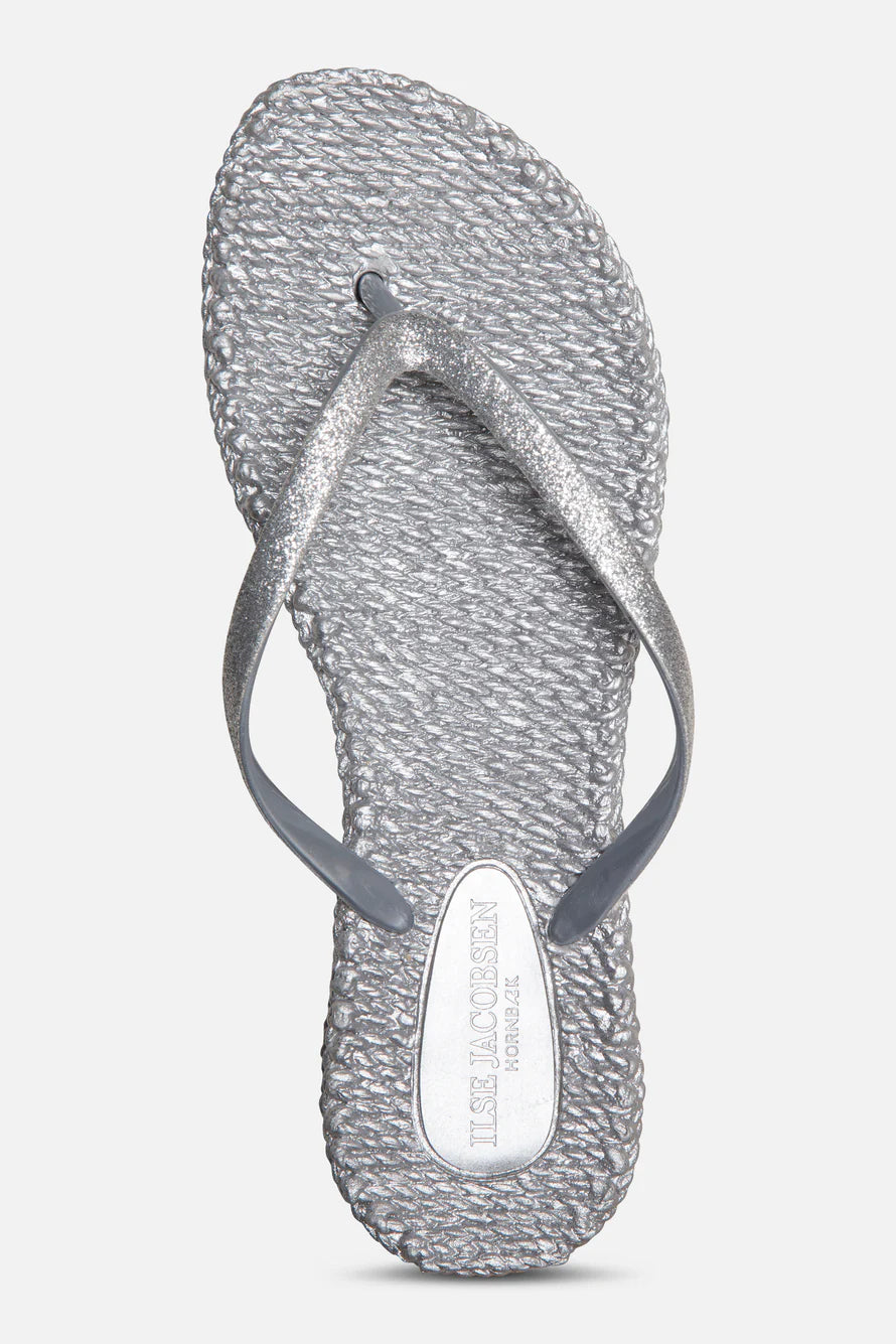 ILSE JACOBCEN FLIP FLOP SILVER (Available in 3 Sizes)