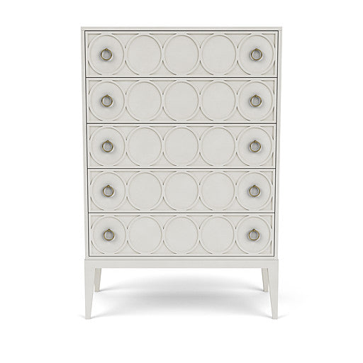 CHEST TALL 5-DRAWER IN COCONUT FINISH