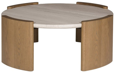 TABLE STONE TOP WITH WOOD STAND