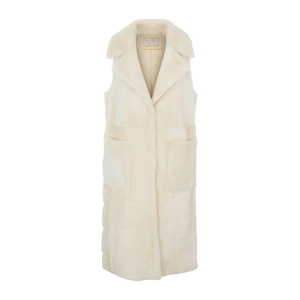 VEST LAMB FUR PEARL LONG (Available in 2 Sizes)