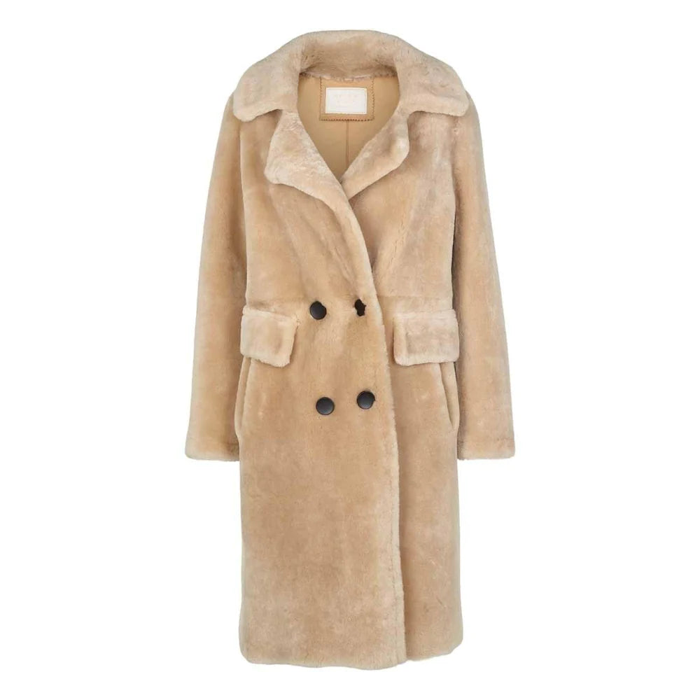JACKET DOUBLE FACE SHEEPSKIN BEIGE (Available in 2 Sizes)