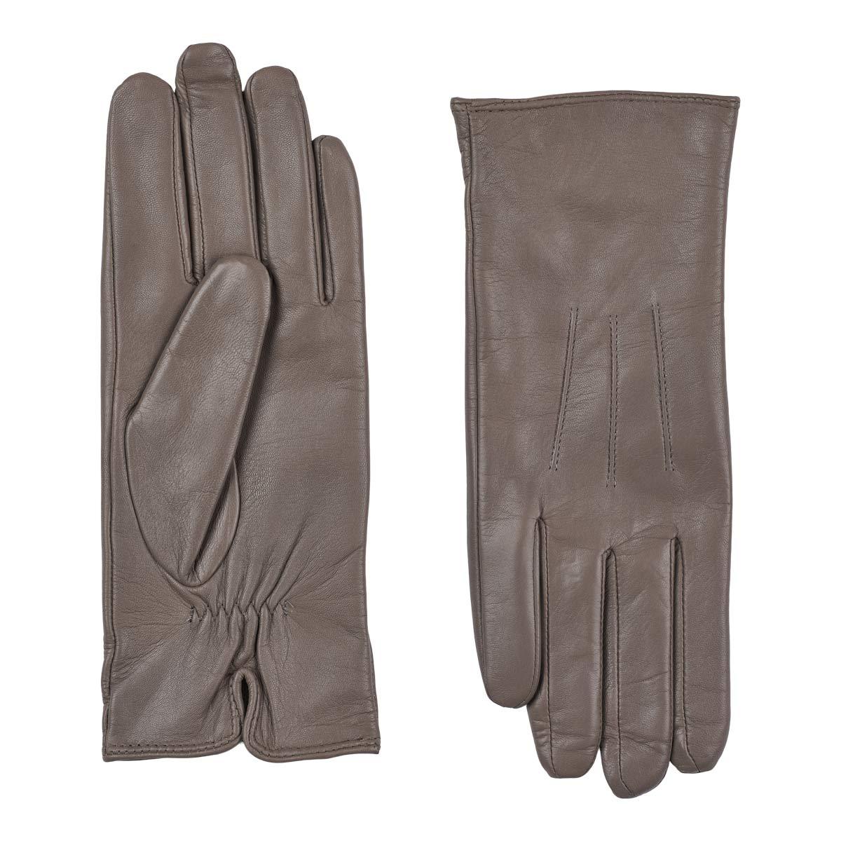 GLOVES TAUPE LEATHER