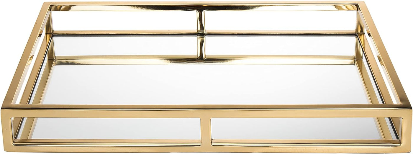 TRAY GOLD RECTANGLE