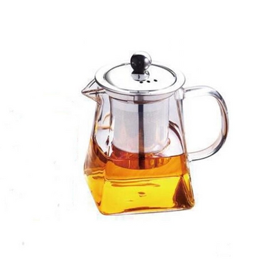 TEAPOT GLASS WITH STAINLESS STEEL INFUSER AND LID 32oz