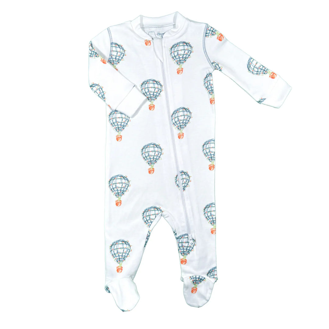 PAJAMA FOOTIE AIR BALOON BLUE
