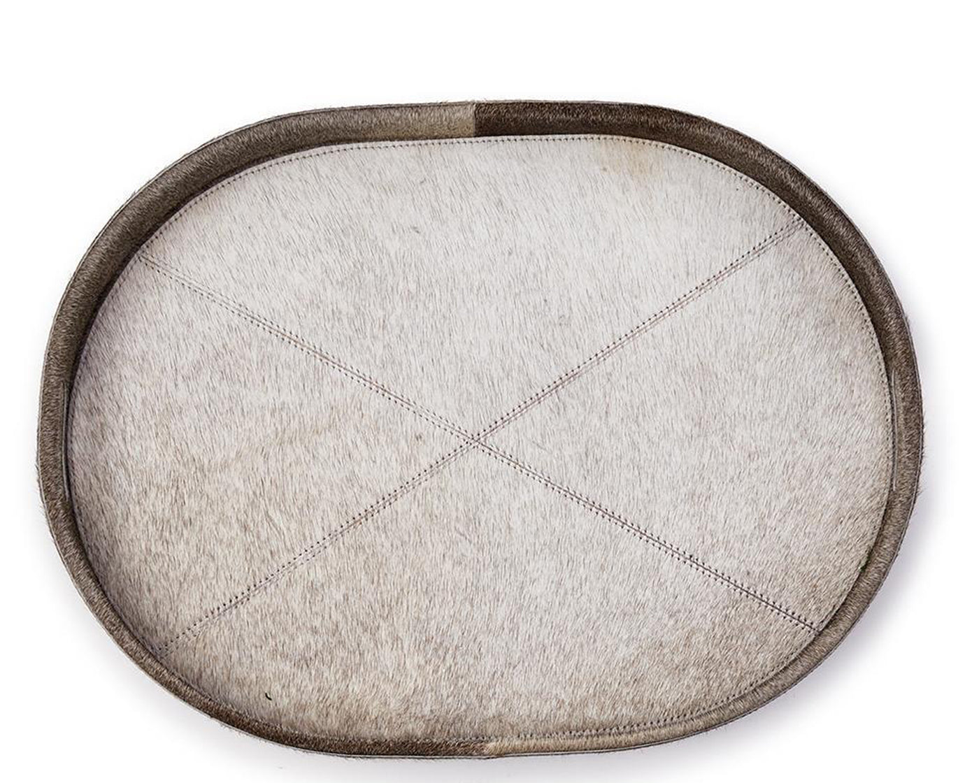 TRAY COWHIDE NESTED GREY (Available in 2 Sizes)