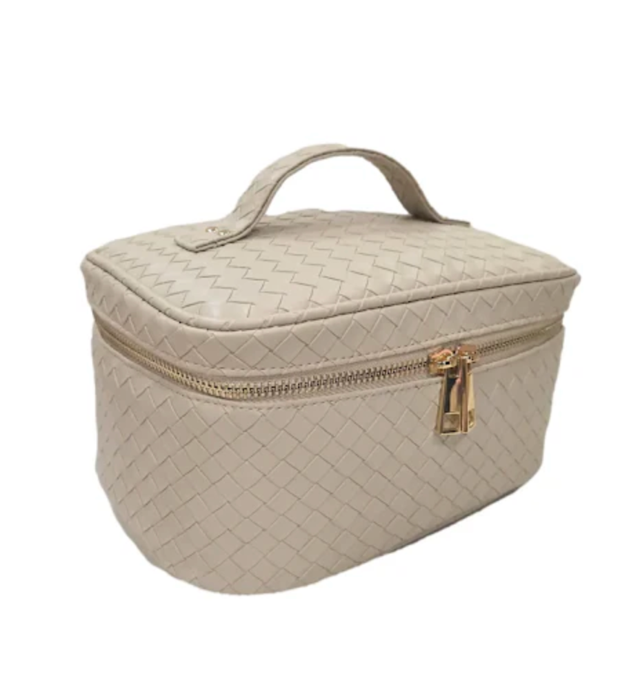 COSMETIC BAG WOVEN MEDIUM (Available in 3 Colors)