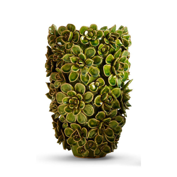 VASE GREEN SUCCULENTS