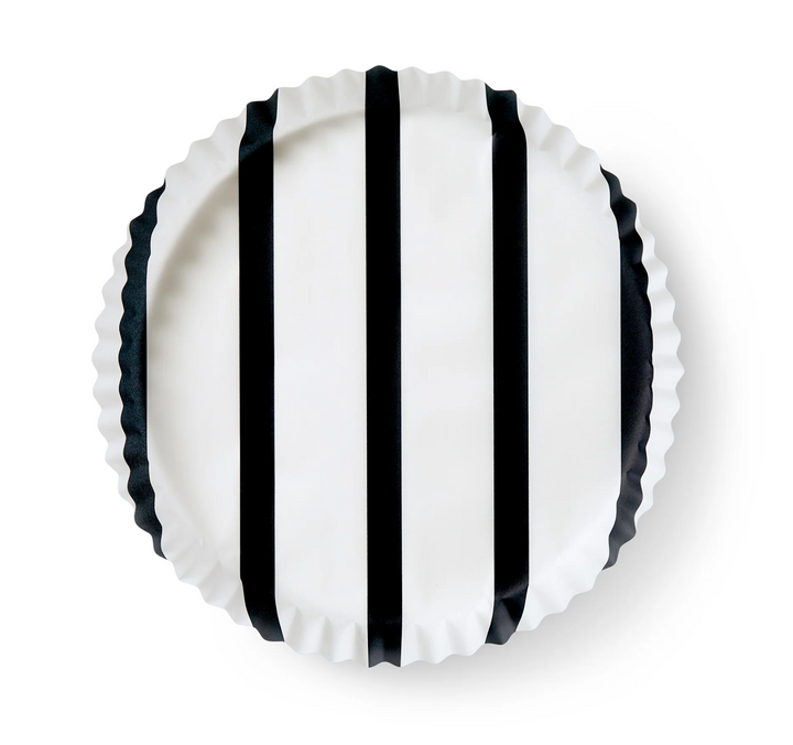 LINERS (PLATE) BLACK STRIPE - SET OF 40 #75294