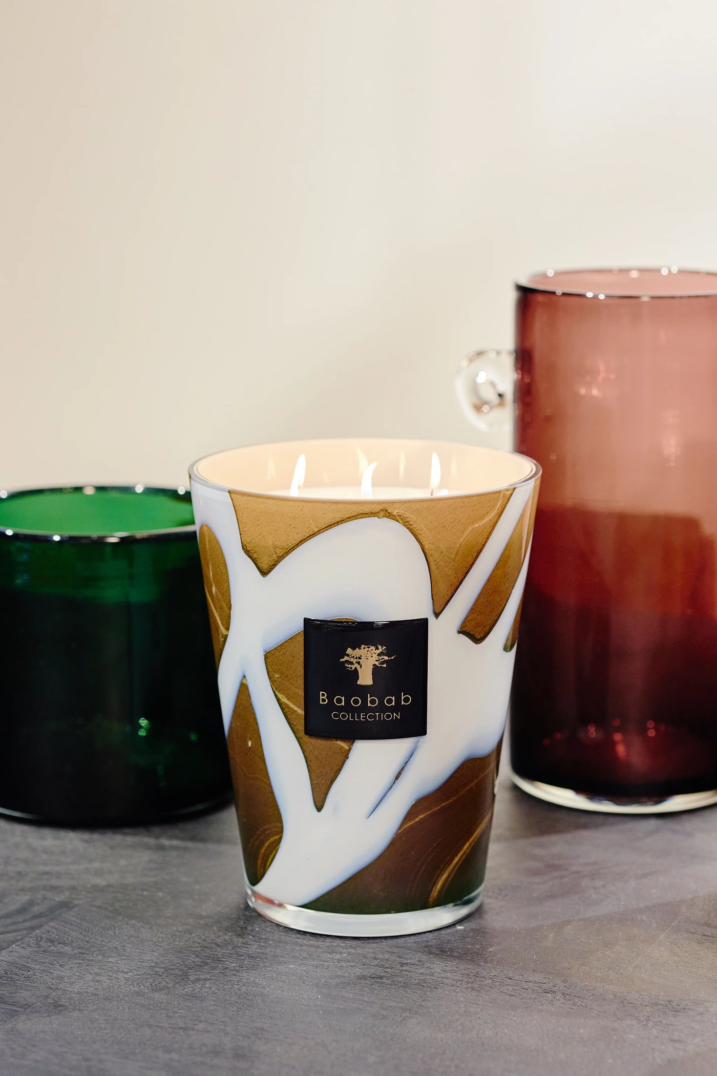 BAOBAB COLLECTION CANDLE STONES AGATE (Available in 3 Sizes)