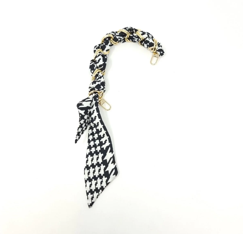 STRAP SHORT SCARF IN CHAIN (Available in 16 Styles)