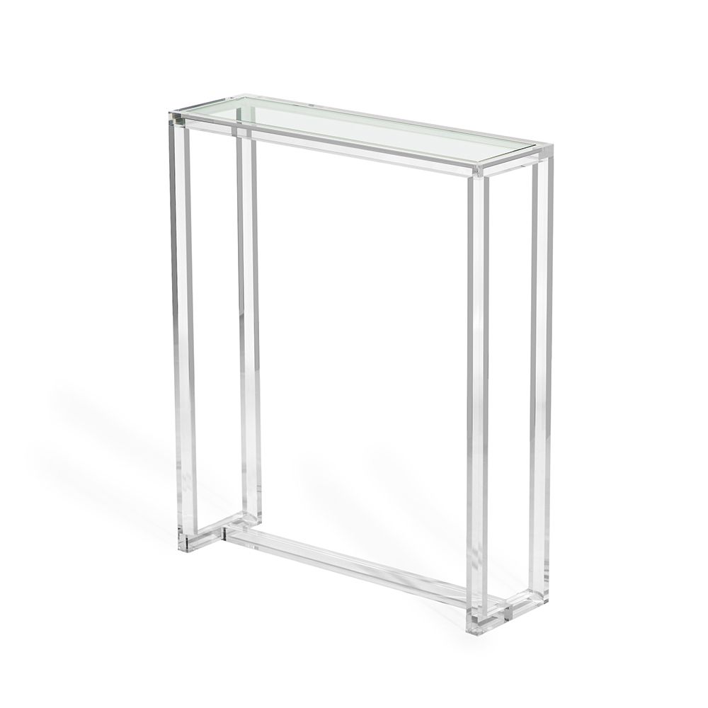 CONSOLE TABLE CLEAR ACRYLIC SMALL