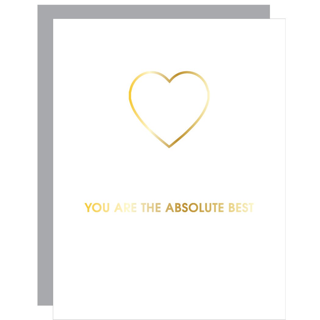 BIRTHDAY GREETING CARD "YOU ARE THE ABSOLUTE BEST"