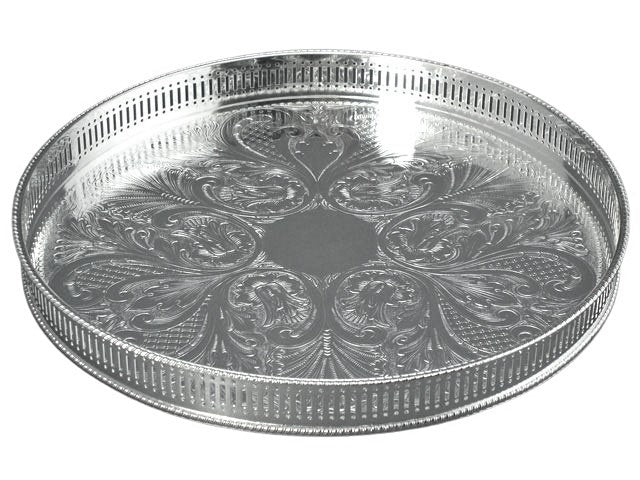 TRAY ROUND SILVER PLATED #59585 – ANTHEM