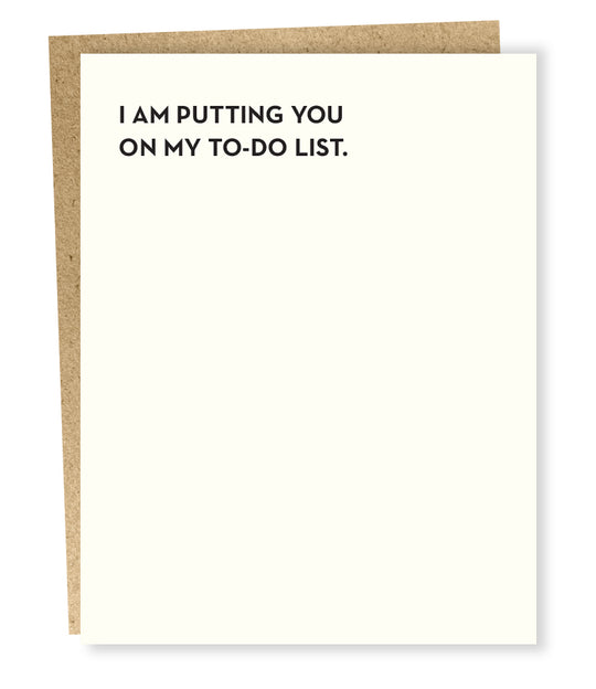 GREETING CARD "TO-DO LIST"