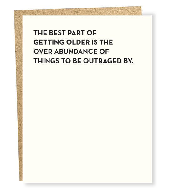 BIRTHDAY GREETING CARD "OUTRAGE"