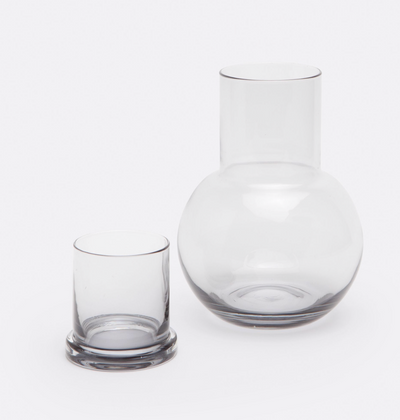 CARAFE & TUMBLER GLASS (Available in 2 Finishes)