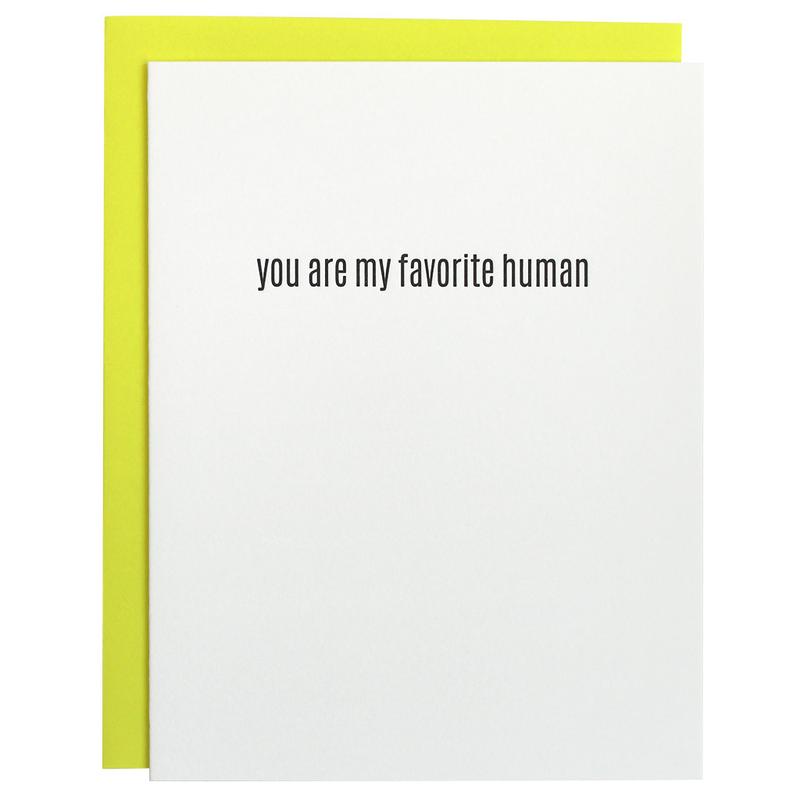 GREETING CARD "FAVORITE HUMAN"
