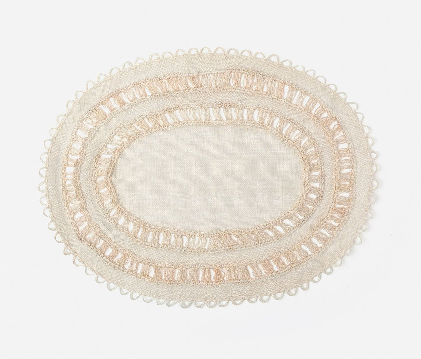 PLACEMAT BLEACHED ABACA (Available in 3 Sizes)