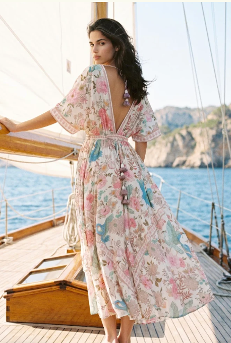 SEYCHELLES DRESS IN HERON IVORY