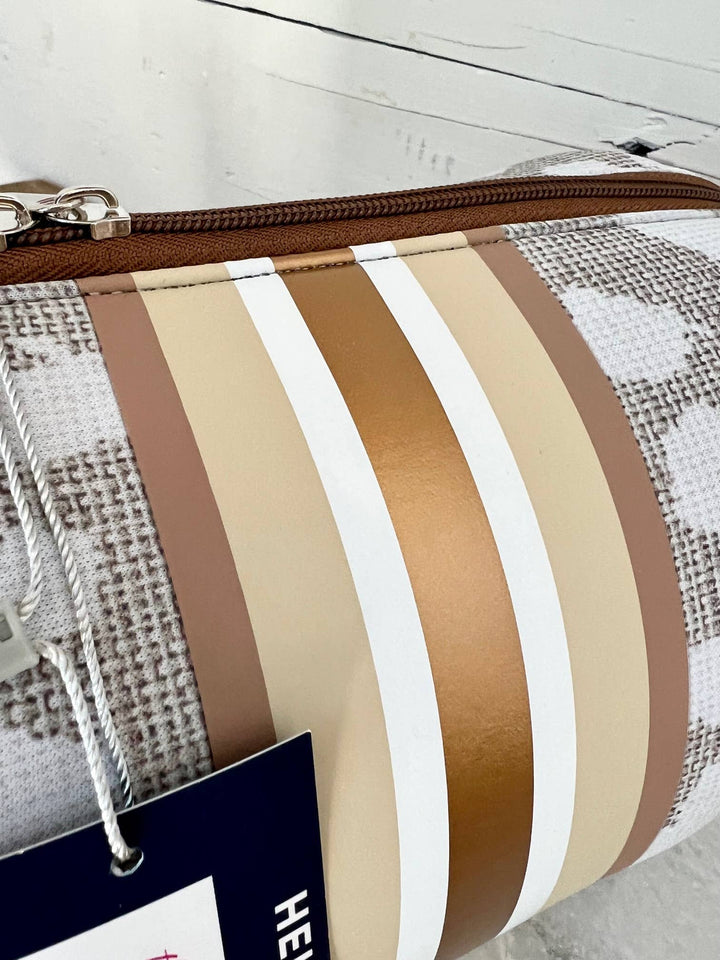 TOTE BAG NEOPRENE ANIMAL PRINT LINEN #78688