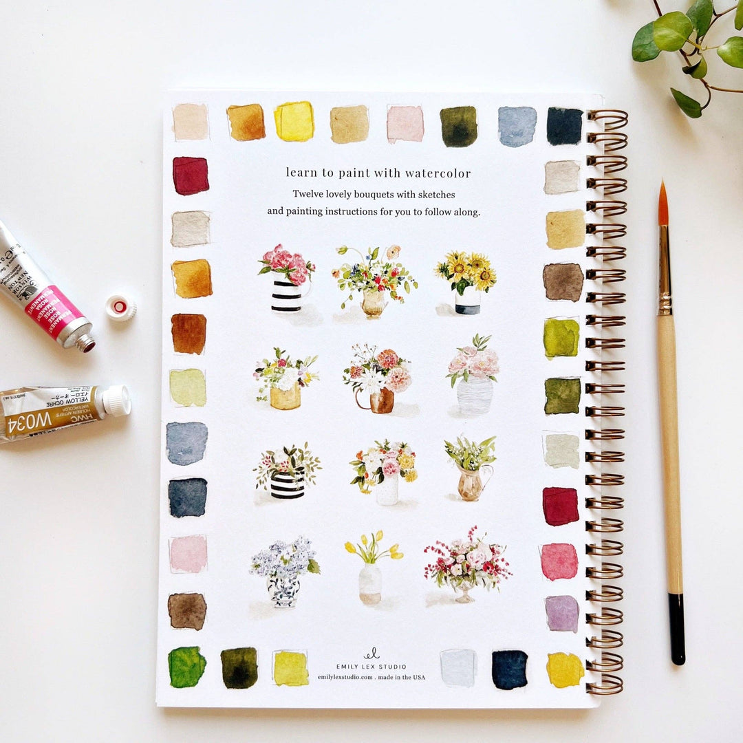 WORKBOOK WATERCOLOR BOUQUETS