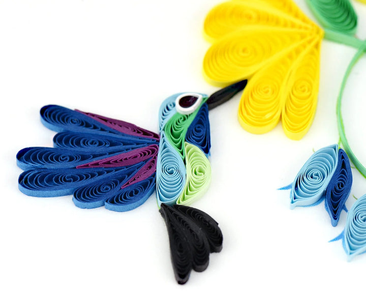 BIRTHDAY GREETING CARD "HUMMINGBIRD"