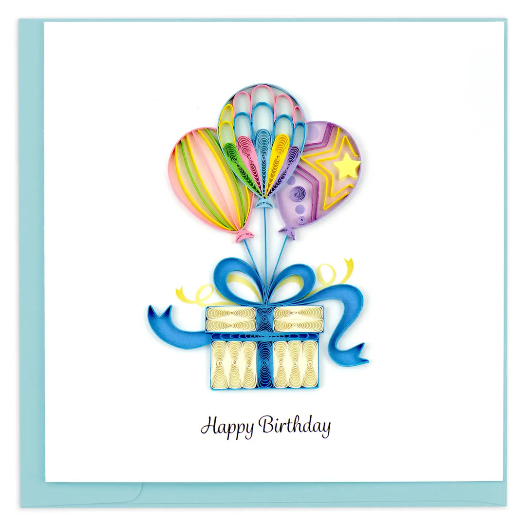 BIRTHDAY GREETING CARD "BALLOON SURPRISE"