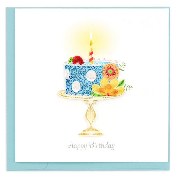 BIRTHDAY GREETING CARD "WHIMSICAL BIRTHDAY CAKE"