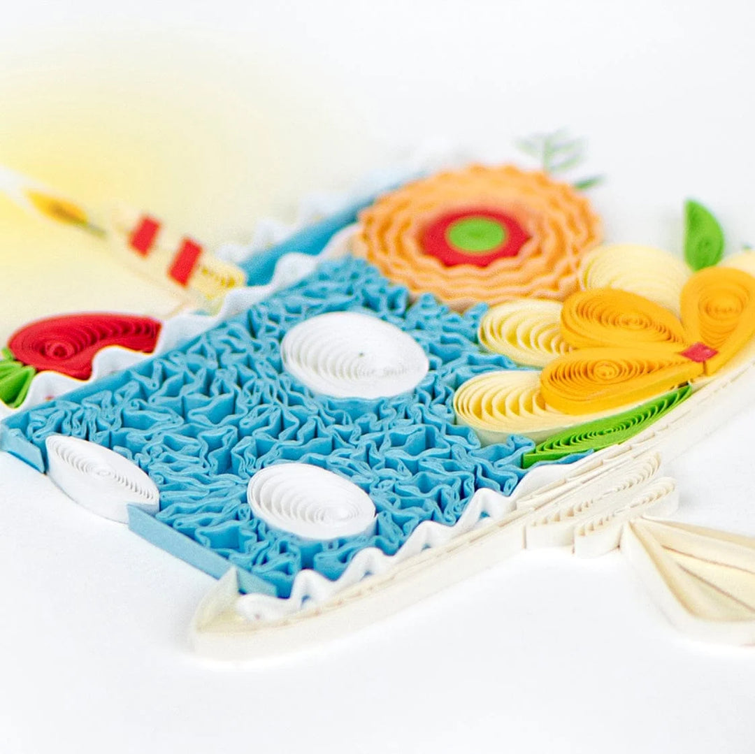 BIRTHDAY GREETING CARD "WHIMSICAL BIRTHDAY CAKE"