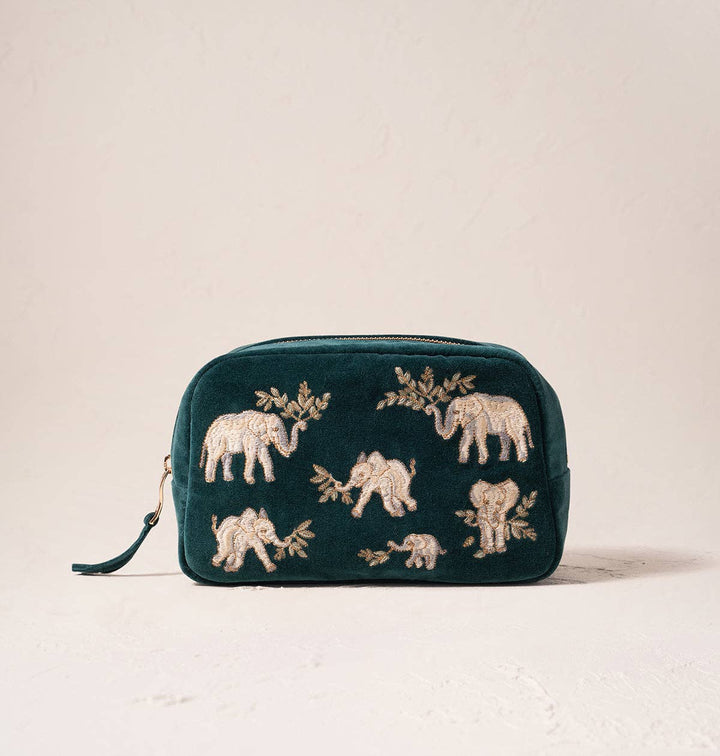 MAKEUP BAG ELEPHANT HERD