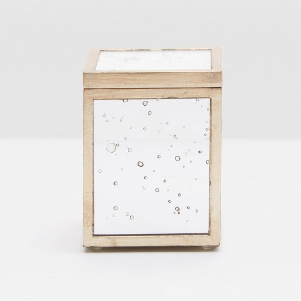 BATH COLLECTION SILVER LEAF ANTIQUE MIRROR