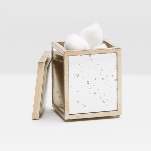 BATH COLLECTION SILVER LEAF ANTIQUE MIRROR