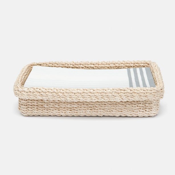 BATH COLLECTION BLEACHED NATURAL ABACA