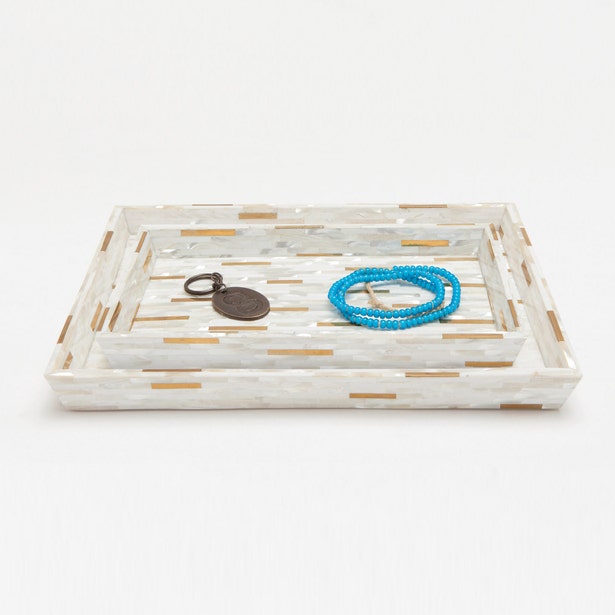 BATH COLLECTION BRASS MIX SHELL/METAL MIX