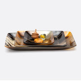 TRAY NATURAL HORN RECTANGULAR
