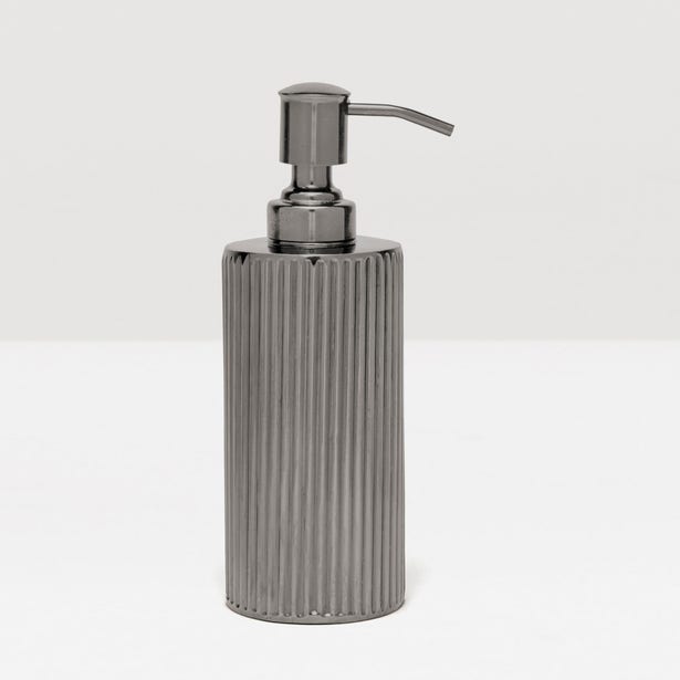 BATH COLLECTION BLACK NICKEL RIBBED METAL