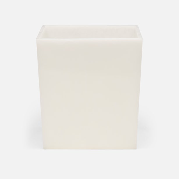 BATH COLLECTION PEARL WHITE CAST RESIN